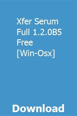 download serum osx free